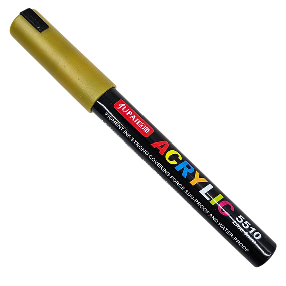 Marker akrylowy wodoodporny 4 mm - złoty
