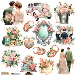 Naklejki - ScrapLove - Wedding Pastel 1