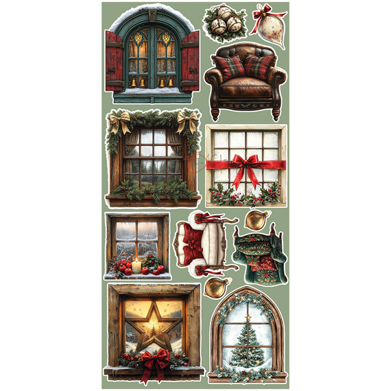 Zestaw dodatków do scrapbookingu - Craft o'clock - Oh Christmas Night - Christmas