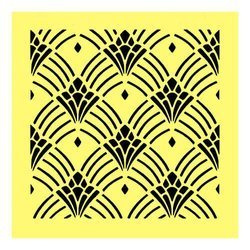 Maska / szablon 16x16cm - wzór tapetowy - ST0198