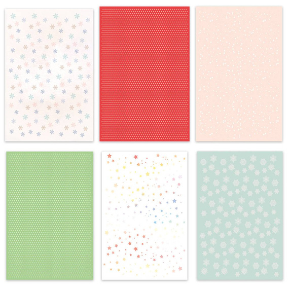 Bloczek papierów kreatywnych z elementami do scrapbookingu A4 - DP Craft - Funny Winter