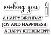 Wykrojnik + stempel - Memory Box - Perky Wishing