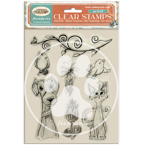 Stempel przezroczysty - Furry Friends zwierzak - Stamperia