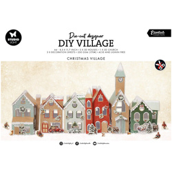 Zestaw papierów z elementami do stworzenia wioski świątecznej Village Christmas DIY - Studio Light