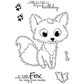 Stempel - Woodware - Fuzzie friends Freddie fox lisek