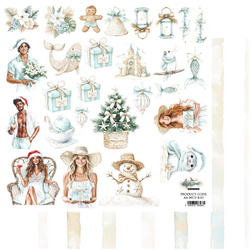 Papier do scrapbookingu 30x30 - Alchemy of Art - dodatki do samodzielnego wycięcia Wonderful Christmas Time