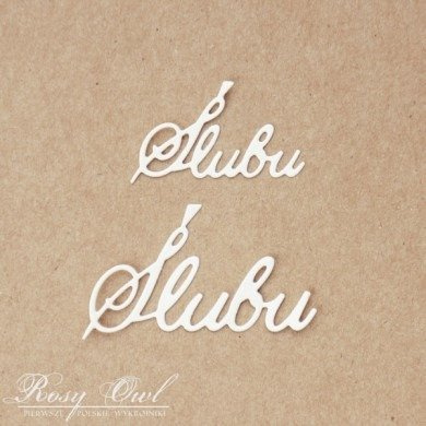 Wykrojnik - Rosy Owl - Ślubu - napisy