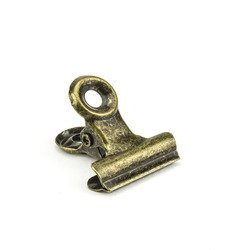 Klips metalowy vintage 19mm - 1szt