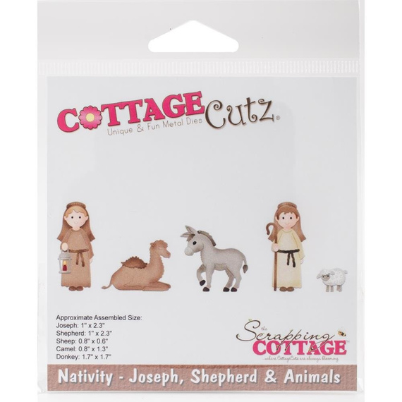 Wykrojnik - Cottage Cutz - Joseph, Shepherd & Animals - Józef, pastuszek, zwierzęta