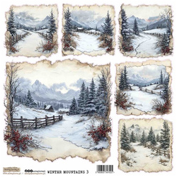 Naklejki papierowe - ScrapLove - Winter Mountains 3 - Zimowe Góry 3