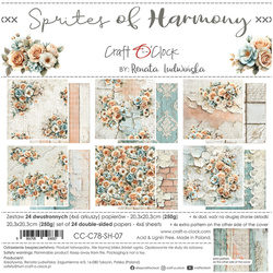 Zestaw papierów do scrapbookingu 20x20 - Craft o'clock - Sprites of Harmony