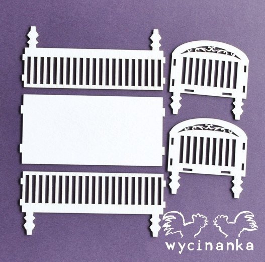 Łóżeczko 3D - Wycinanka
