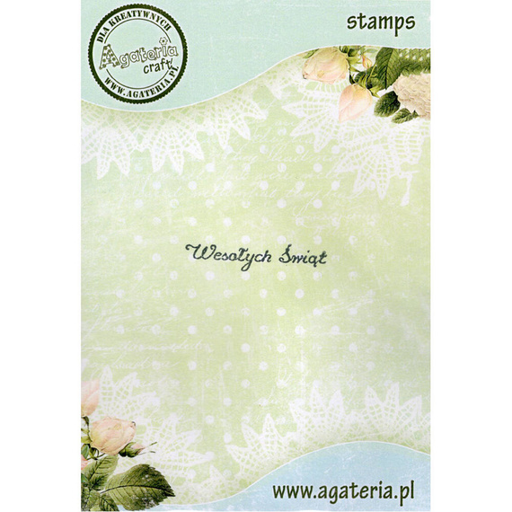 Stempel polimerowy - Wesołych Świąt 2 - Agateria