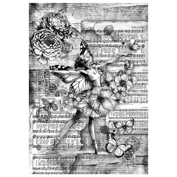 Zestaw papierów ryżowych do decoupage A4 - Ciao Bella - Meaningful Memories