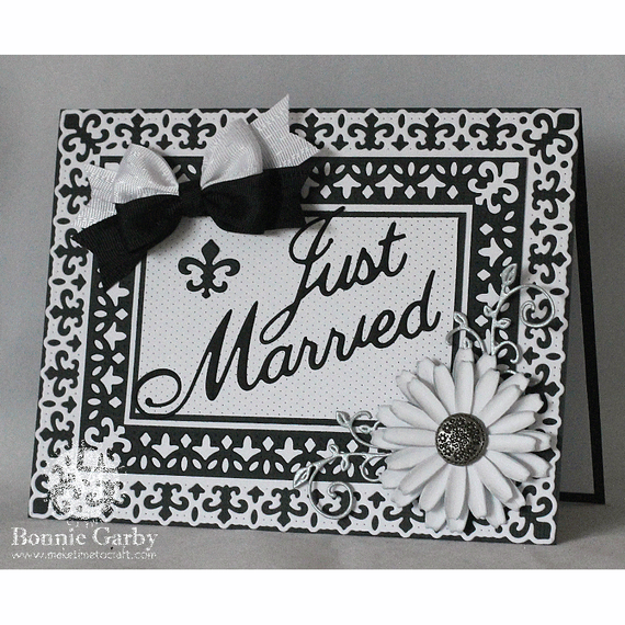 Wykrojnik - Cheery Lynn - napis Just Married