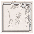 Tekturka - Mistletoe - kwadratowa ramka - Scrapiniec - jemioła