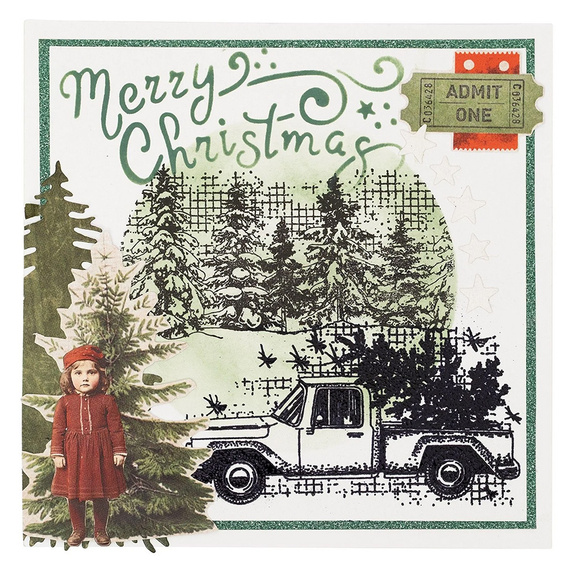 Maska mix media - StudioLight - Christmas post