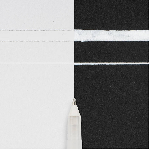 Pisak żelowy Gelly Roll Glaze - biały błyszczący