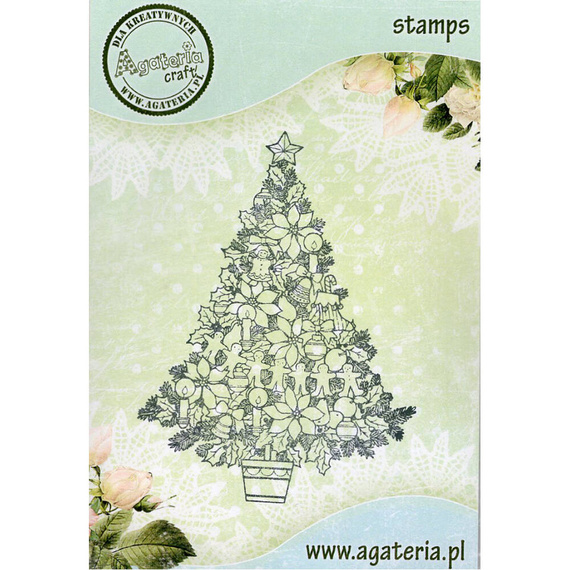 Stempel polimerowy - Christmas Time - Choinka - Agateria