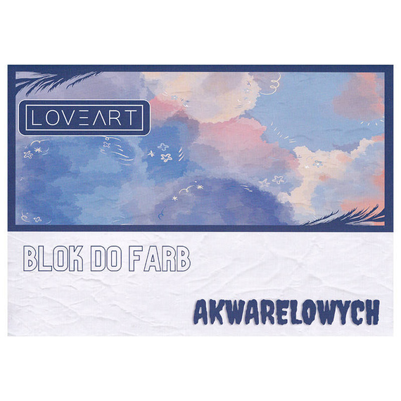 Farby akwarelowe Loveart 12x12ml, blok do farb, zestaw pędzli