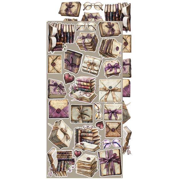 Zestaw dodatków do scrapbookingu - Craft o'clock - Plum & Caramel - Plum