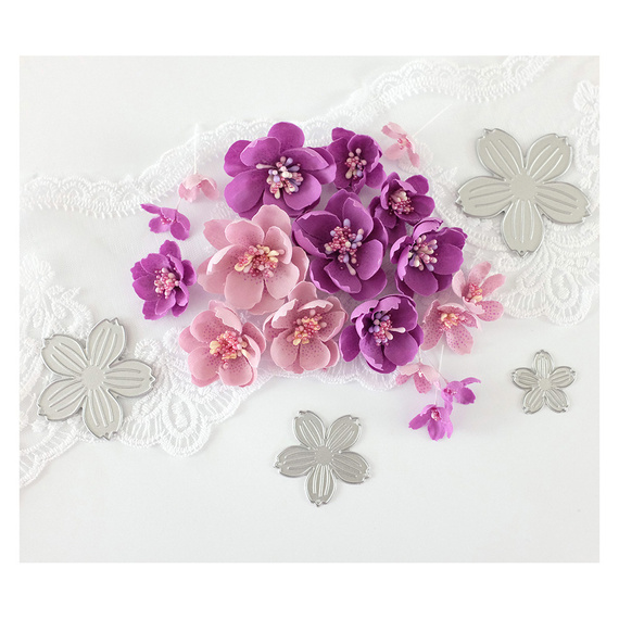 Wykrojnik do papieru - Scrapandme - Kwiatki