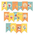 Papierowy banerek / die cut - P13 - Happy Birthday 15szt