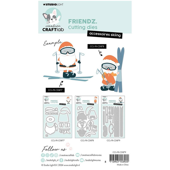 Wykrojnik - StudioLight - Accessoires skiing Friendz narty kijki gogle