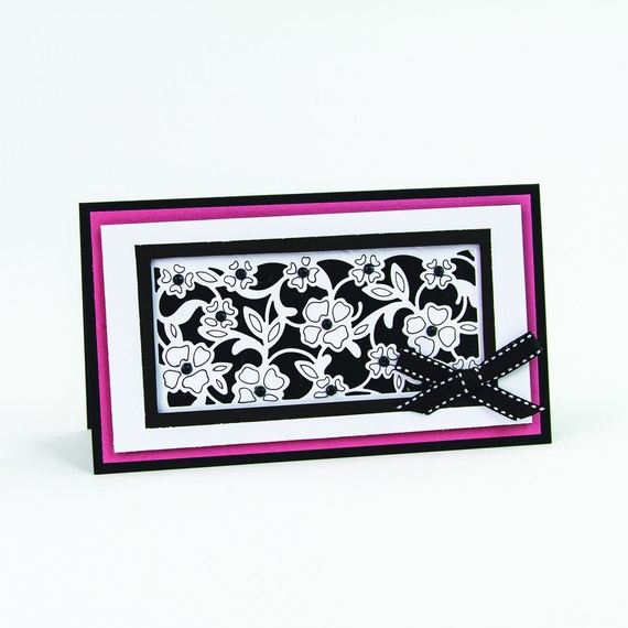 Wykrojnik + folder do embossingu - Tonic Studios - Flowering Waves fale kwiaty