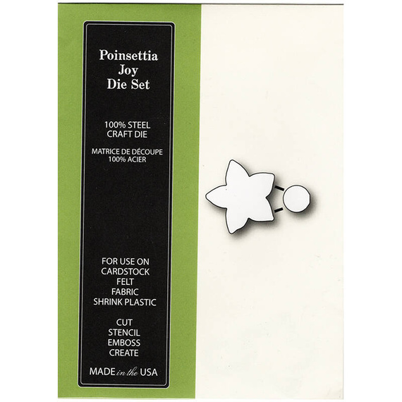 Wykrojnik + stempel - Poppystamps - Poinsettia - poinsecja