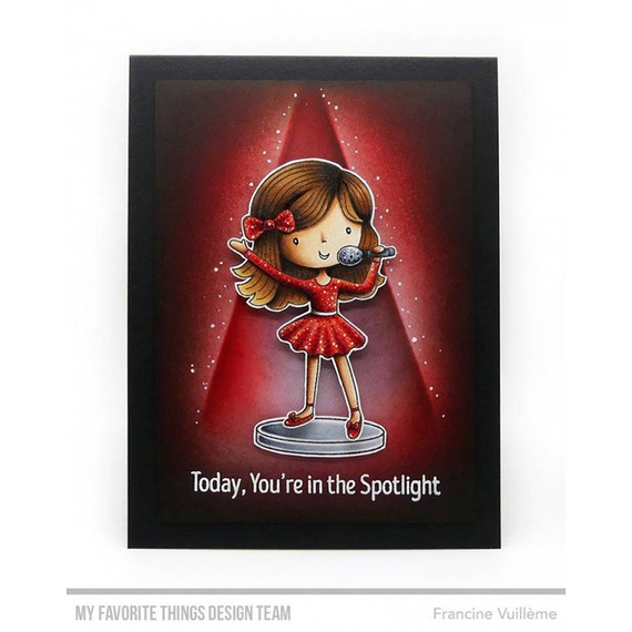 Wykrojnik + stempel - My Favorite Things - Friendship Rocks śpiewające dziewczynki