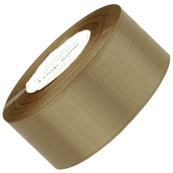 Wstążka satynowa jasna brązowa 50mm - 32mb