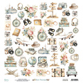 Papier z emementami do scrapbookingu 30x30 - Mintay - Bon Voyage