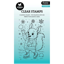 Stempel przezroczysty - StudioLight - Ice skating wiewiórka na łyżwach
