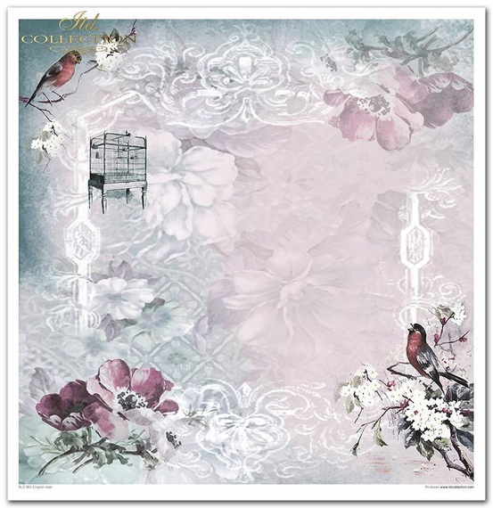 Zestaw papierów do scrapbookingu 30x30 - English rose
