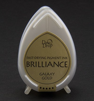 Szybkoschnący tusz pigmentowy Brilliance Drop - Galaxy Gold - Tsukineko