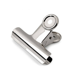 Klips metalowy srebrny 75mm - 1szt