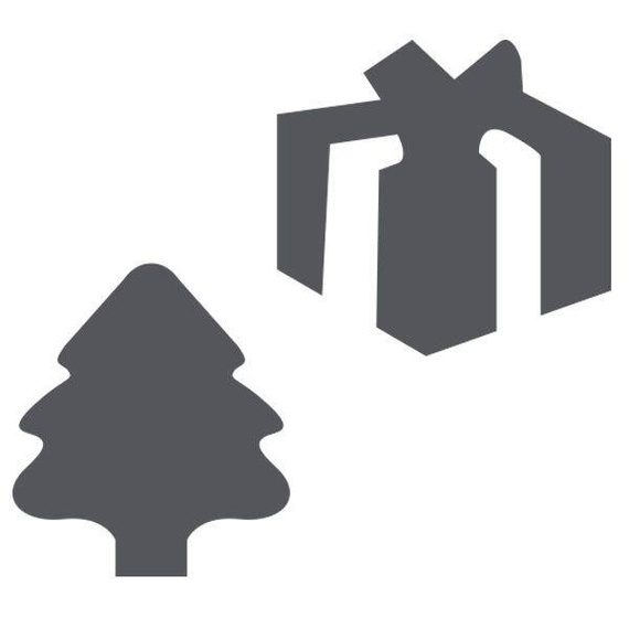 Zestaw dziurkaczy ozdobnych 1,8cm - choinka i prezent