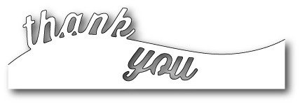 Wykrojnik - Memory Box - Curved Thank You 99288