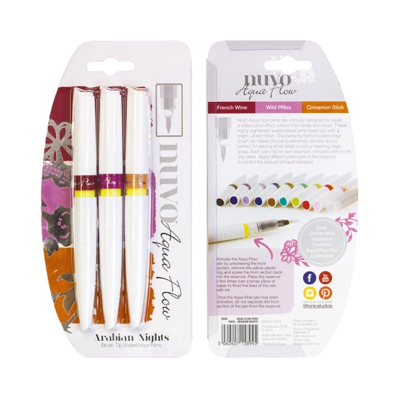 Markery na bazie wody Tonic Nuvo Aqua Flow Pens - Arabian Nights