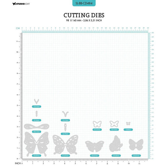 Wykrojnik - StudioLight - Fly fly butterfly Blooming Butterfly motyle