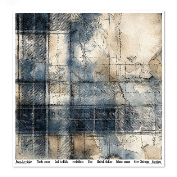 Zestaw papierów do scrapbookingu 30x30 - Winter's Tale in blue