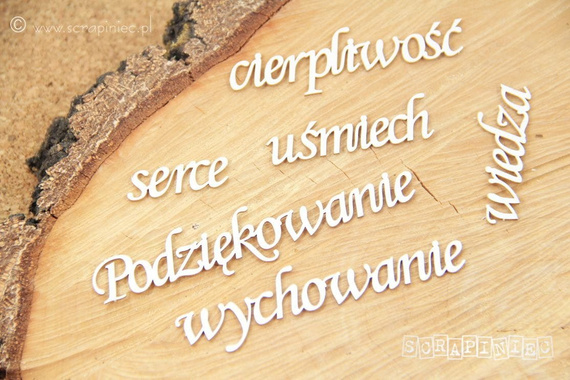 Tekturka - Wychowanie zestaw słów - Scrapiniec