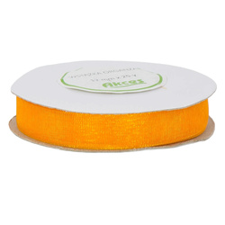 Tasiemka / wstążka organza pomarańczowa 12mm x 23m