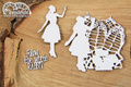 Tekturka - Wonderland - Follow the white rabbit decor - Scrapiniec