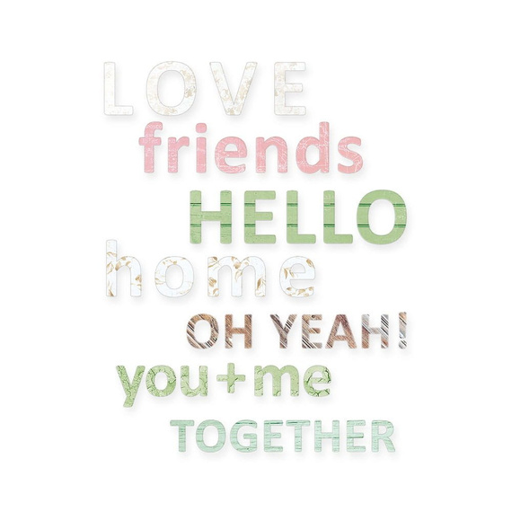 Arkusz naklejek z napisami Till we meet again 02, 10,5 x 23cm - P13