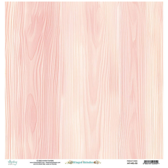 Papier do scrapbookingu 30x30 - Mintay - Winged Melodies 05