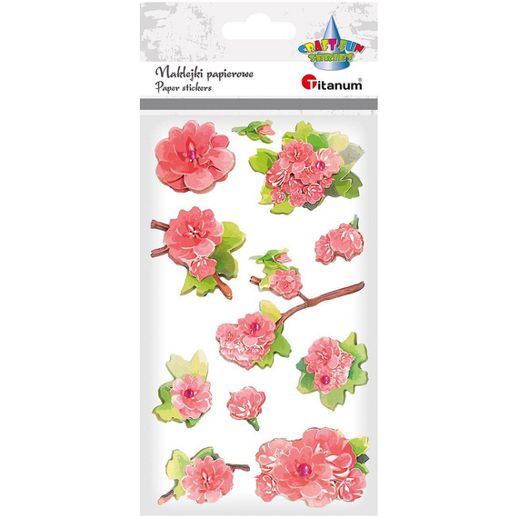 Naklejki papierowe 3D Róże mix 11szt