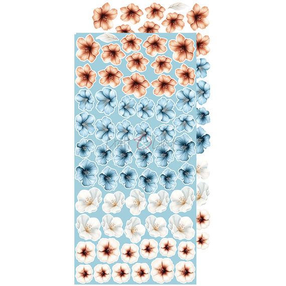 Zestaw dodatków do scrapbookingu - Craft o'clock - Emerald Tales - Flowers