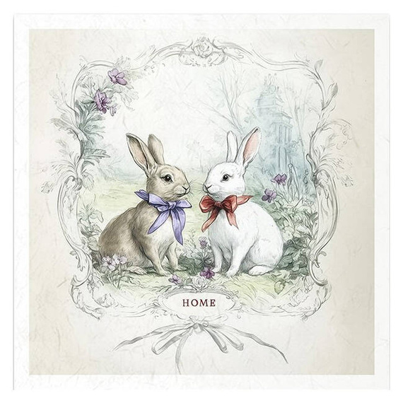 Zestaw papierów ryżowych - zajączki wielkanocne - RSM160 - Itd Collection